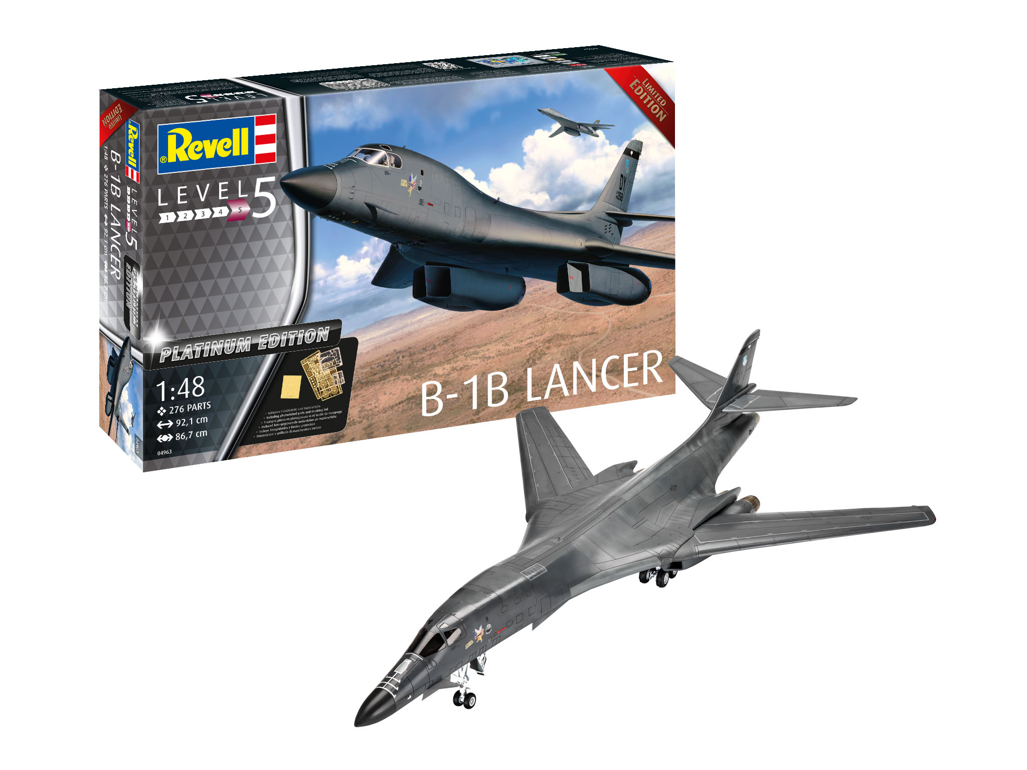 国産定番★　レベル　1/48 　B-1B Lancer リミテッドエディション　★ アメリカ
